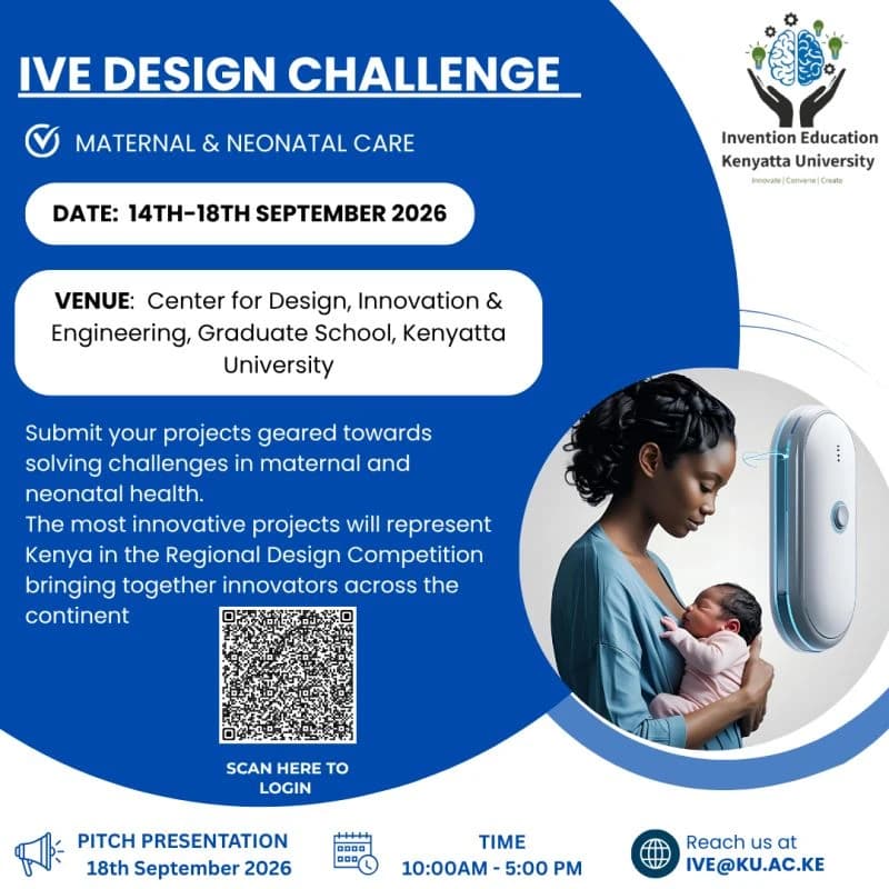 IvE Design Challenge call for maternal and neonatal care, 14 to 18 September 2026